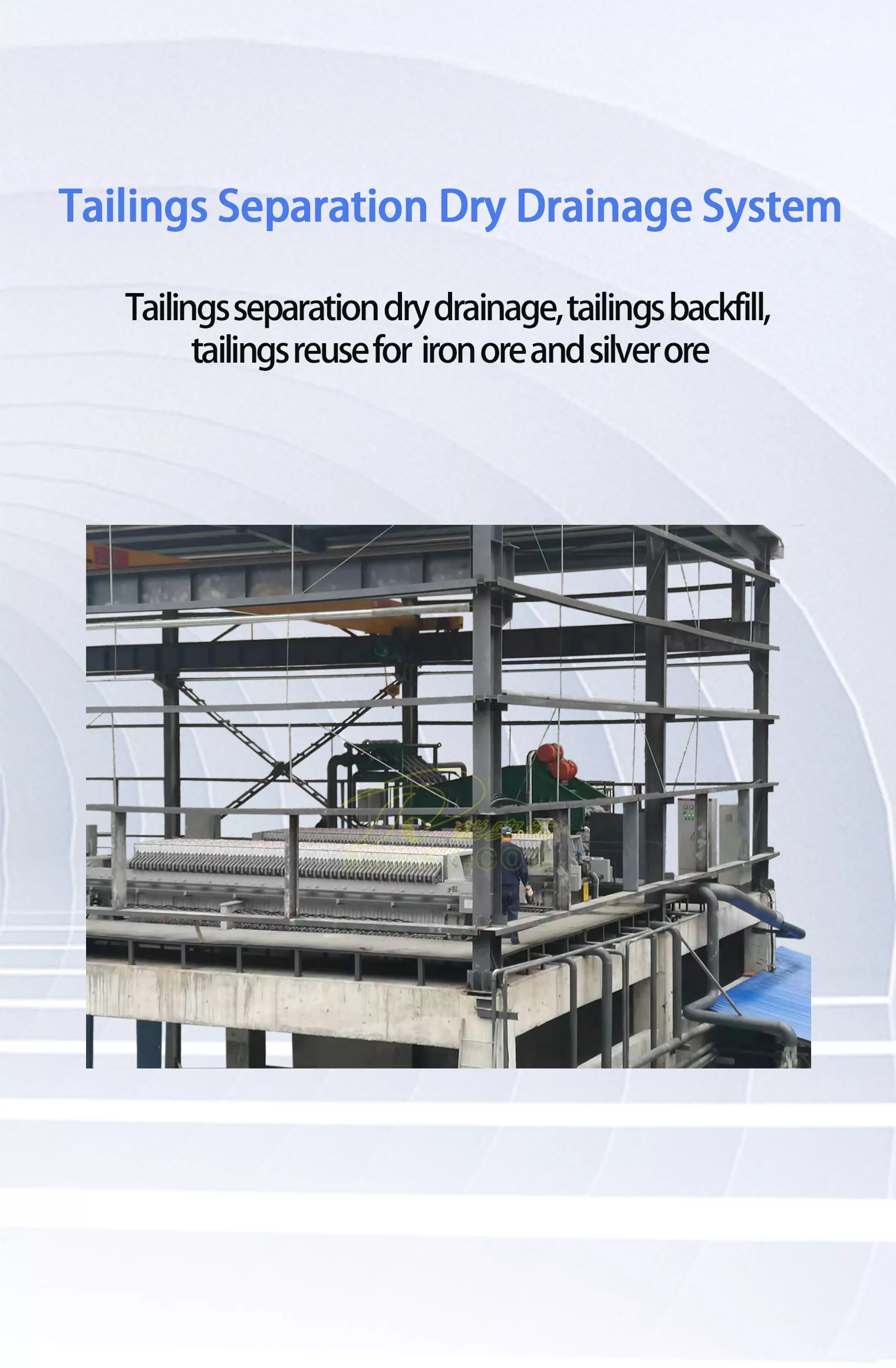 Tailings dry stacking management